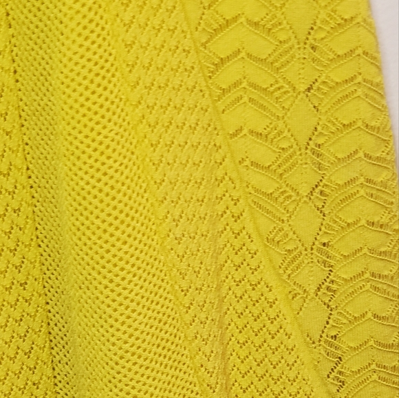 NWT CATHERINE MALANDRINO - DRESS - SLEEVELESS - YELLOW -VISCOSE/NYLON - Picture 6 of 8